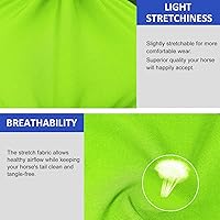 Vista 48 de Harrison Howard Protector de cola elástico, protección transpirable de cola de caballo, diseño deslizante, correas de cierre de 2 hebras, 22 marino