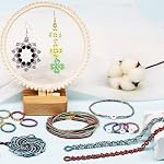 Bala&Fillic 12/0 Perles de graines de verre 24 Couleurs totales 14400 pcs en boîte, taille 2mm Perles de semences pour la fabrication de bijoux de boucles d'oreilles (600pcs/Color,24 Couleurs)