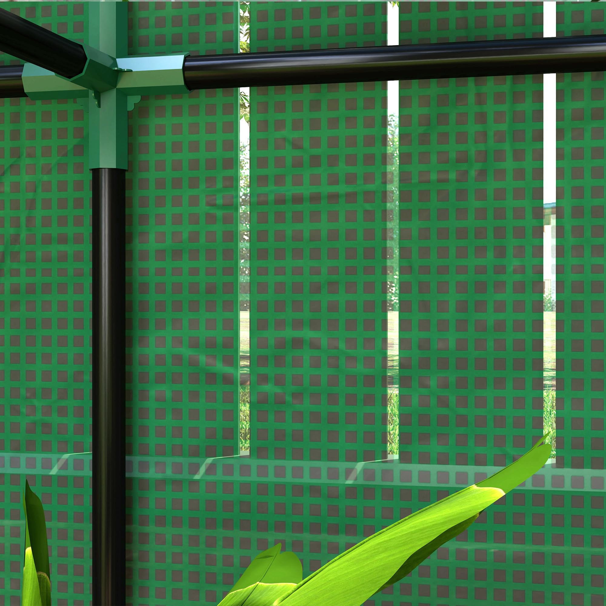 Outsunny Serre de Jardin PE avec étagères 3 Niveaux 100 x 40 x 150 cm Vert
