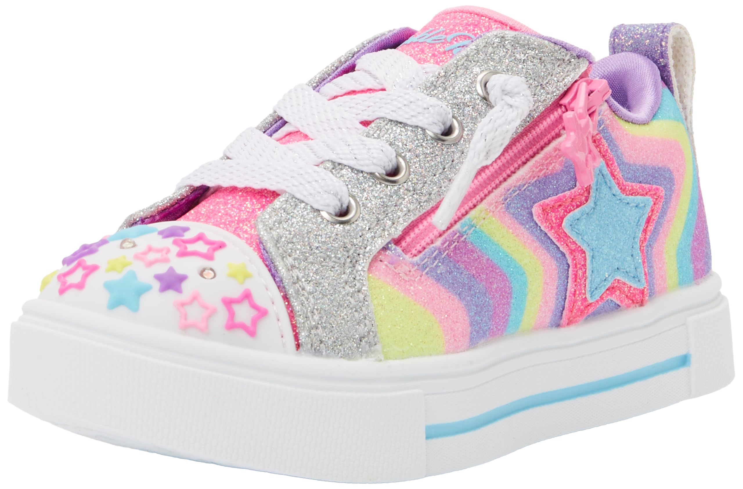 Skechers  Kids' Leather Light Up Trainers -  - C7 (24)