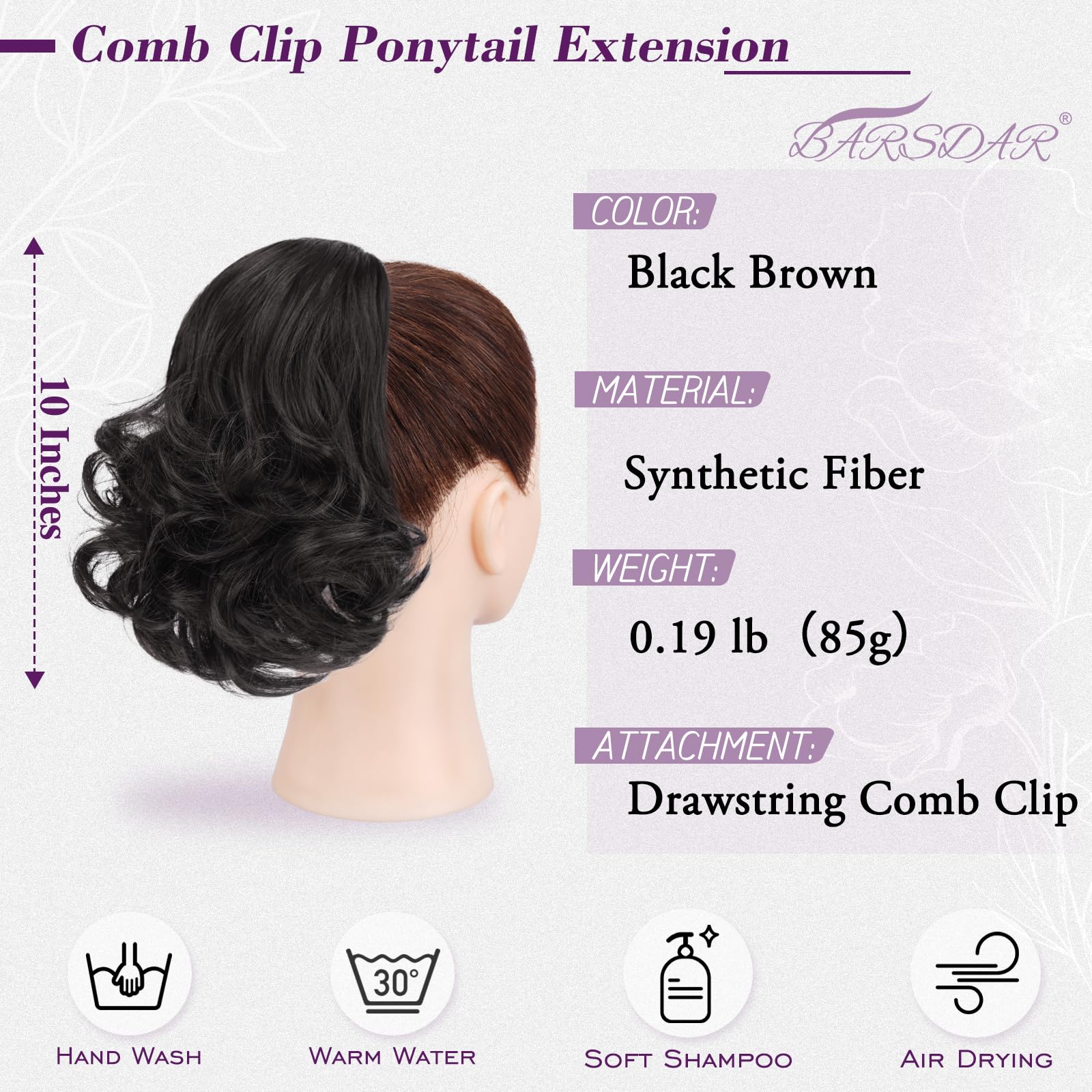 BARSDAR Drawstring Ponytail Extension - Image 2