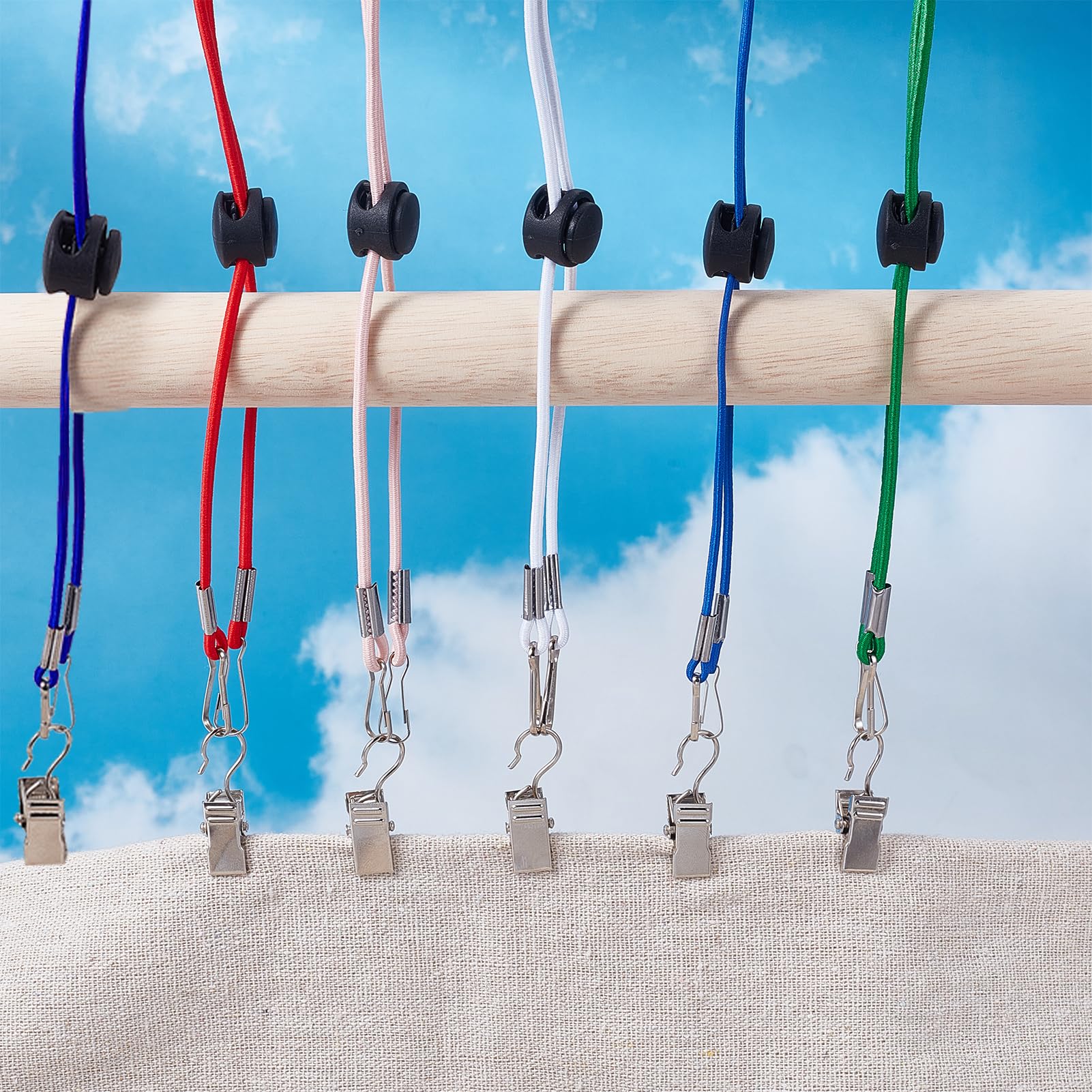 NICENEEDED 8 Stück Spannclips Für Stickrahmen – Universell, Verstellbar, Für Leinwand Bis 100x100 Cm