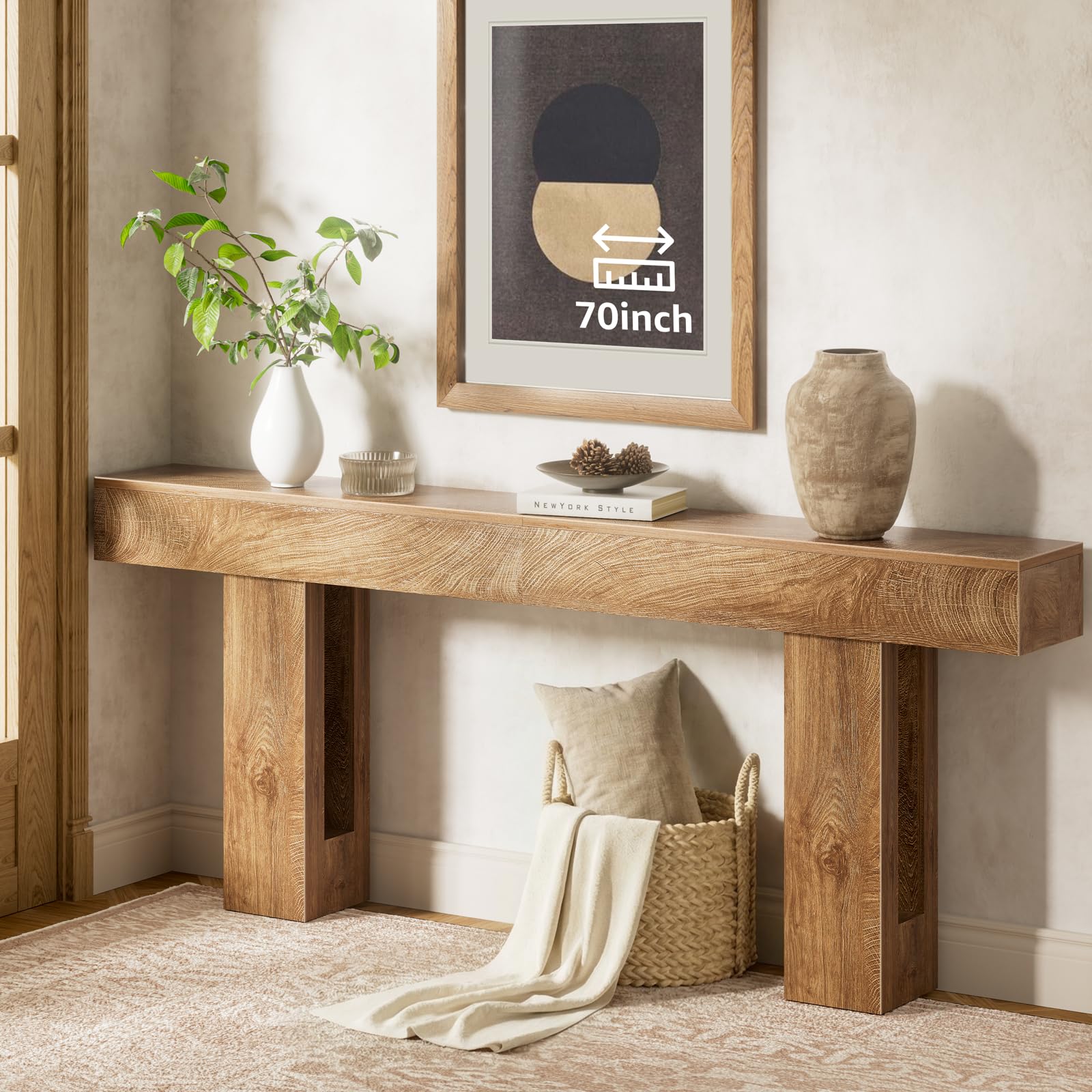 Photo 1 of **MISSING INSTRUCTIONS** IGERI 70-inch Farmhouse Console Table