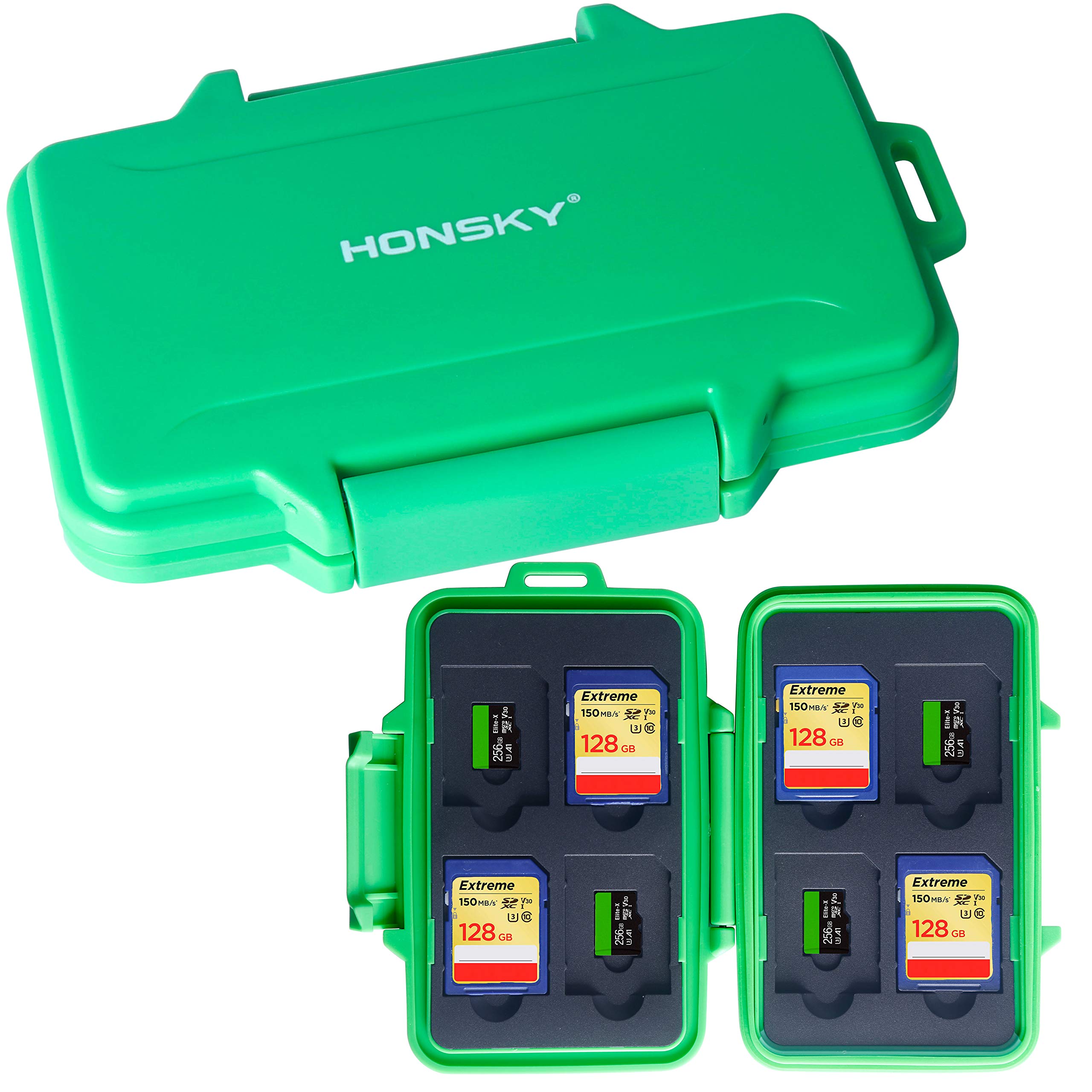 HonskyWaterproof SD Card Holder green KH-FS8-GRN-1