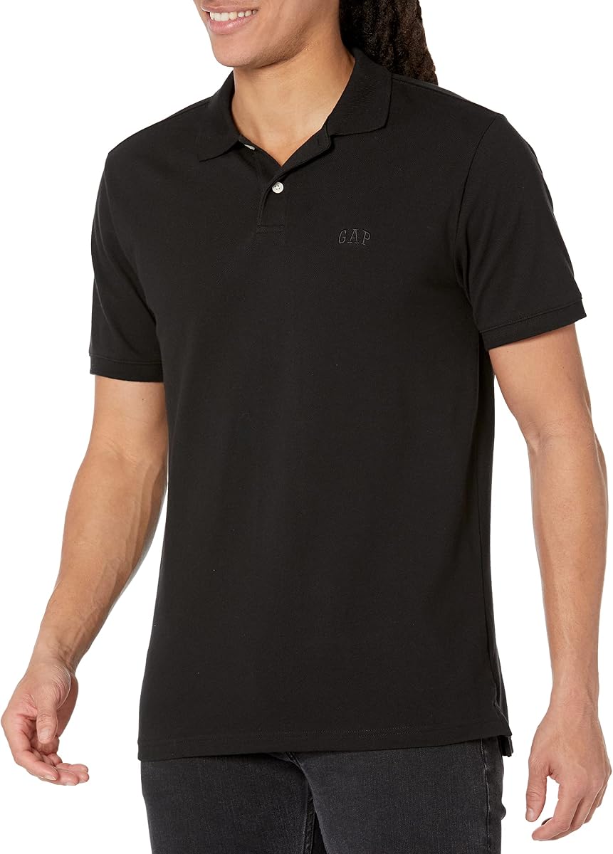 Polo de piqué con logotipo para hombre