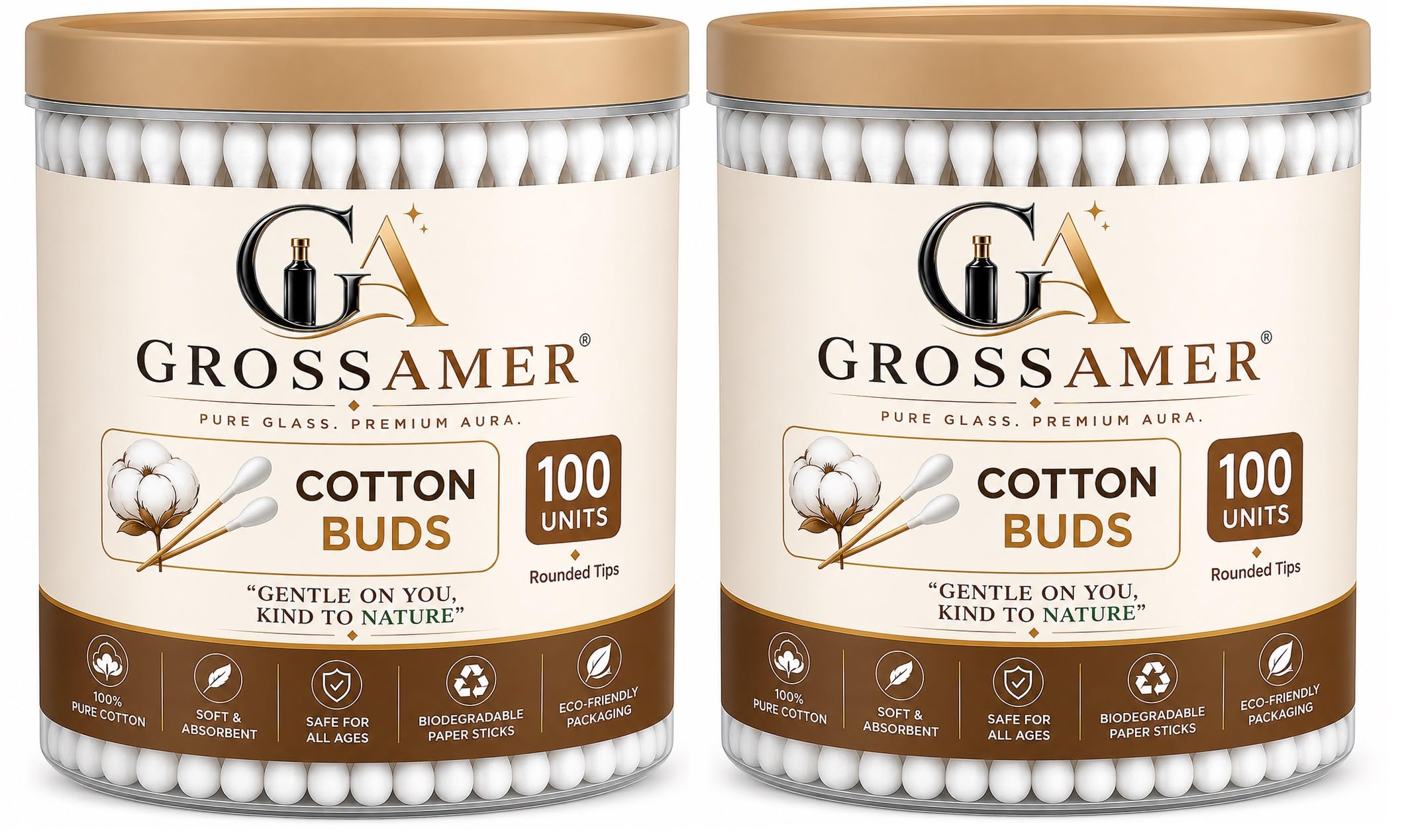 Premium Paper Stick Cotton Ear Buds | 100% Pure & Soft Cotton Swabs | Eco-Friendly White Paper Sticks | Gentle Ear, Makeup & Baby Care | 200 Sticks (Pack of 2)-picture-54