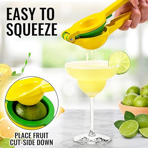 Miniatura 6 de Exprimidor de limón de alta calidad Zulay de metal de alta calidad  Exprimidor manual de prensa de cítricos