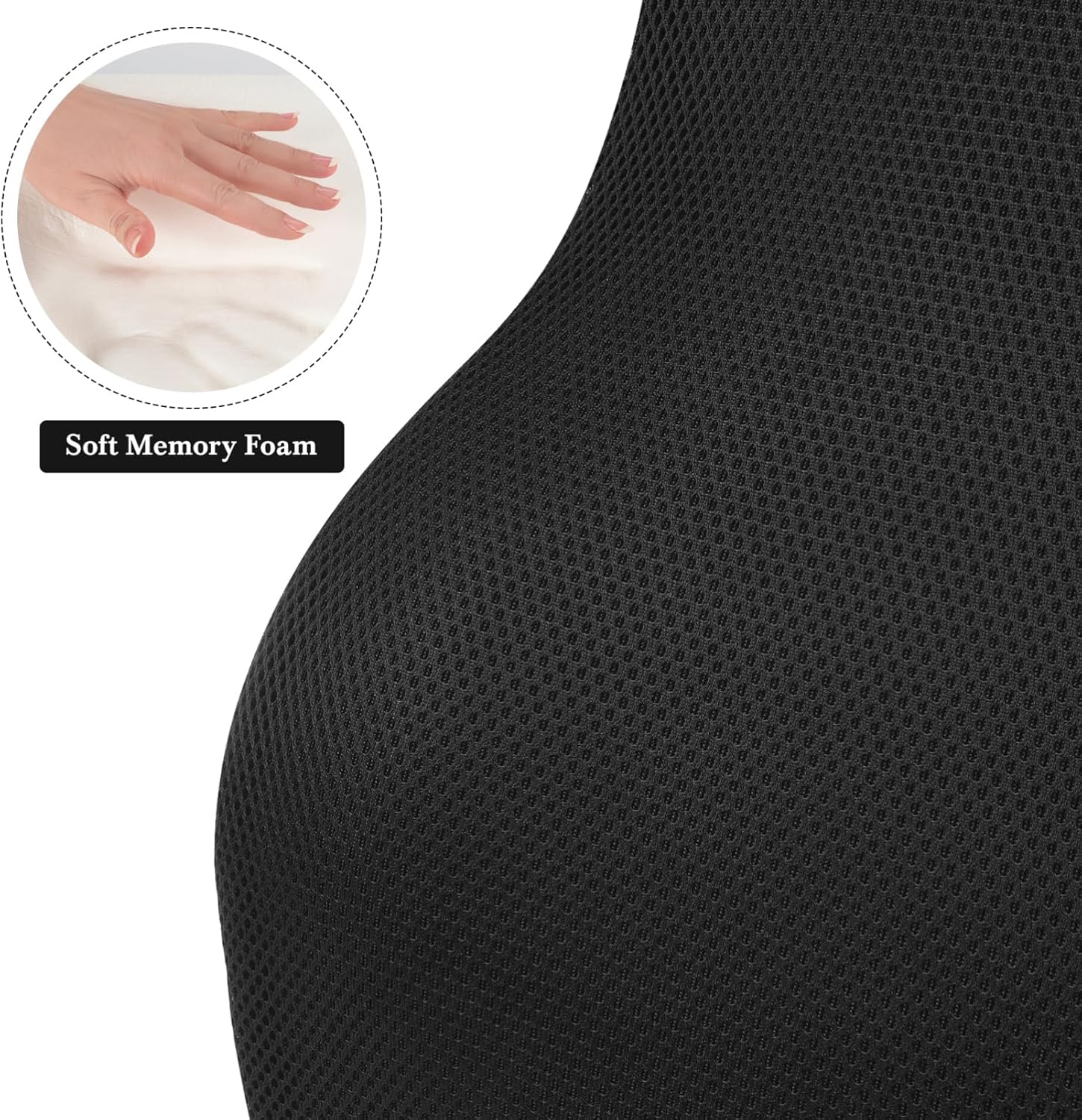 MERRYHAPY Lumbar Pillow for Car Sciatica Pain Relief Pillow Office Chair Seat Cushion Back Support