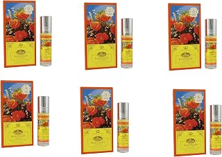 Al Rehab BAKHOUR Attar free From Alcohol Long Lasting 6ml Pack Of 9