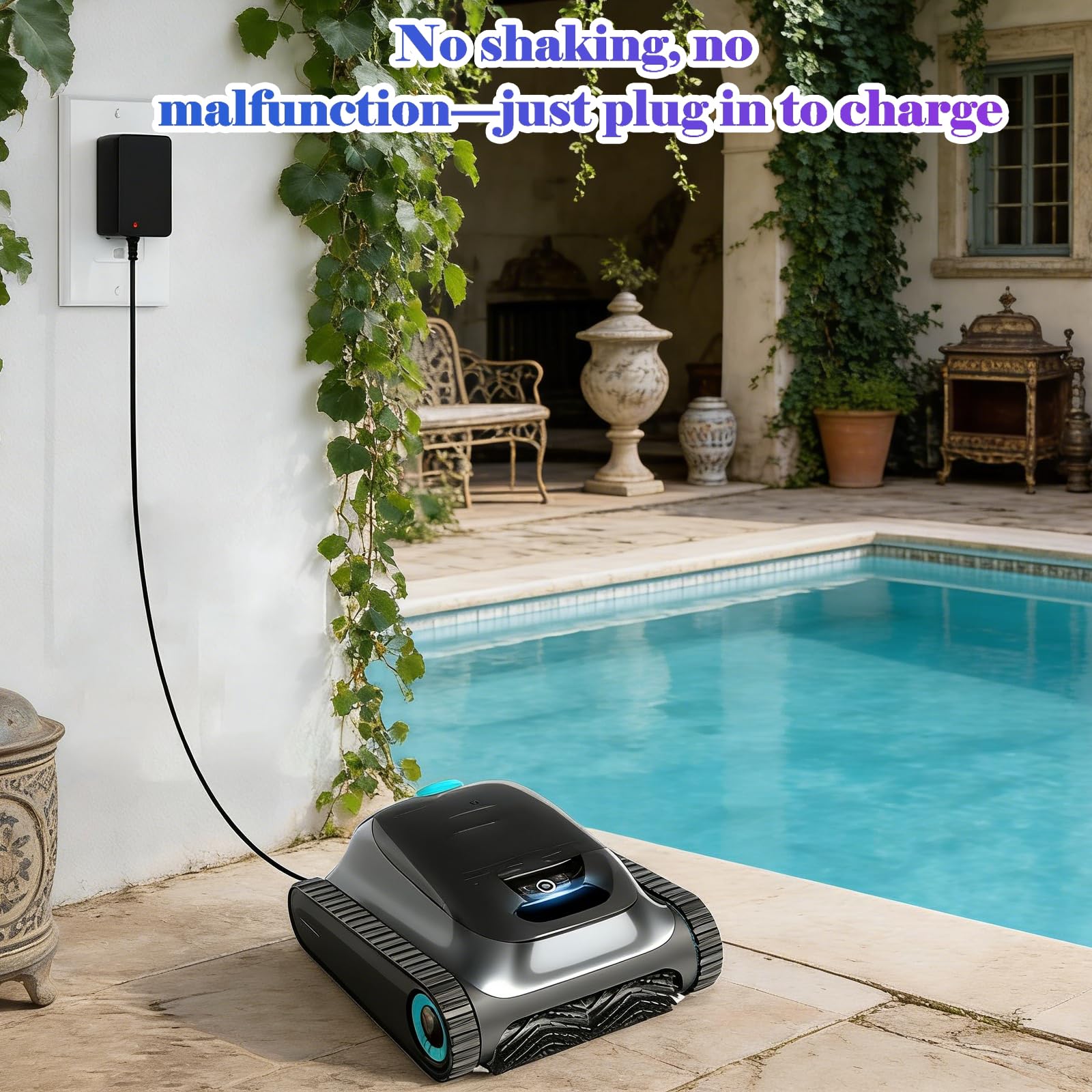 Chargeur 16.8V pour Aiper Scuba S1 Robot Piscine Compatible avec Aiper Scuba S1 E1 14.4V Aspirateur Piscine sans Fil, Adaptateur Secteur, Charge Rapide Sécurisée, Câble Durable Résistant à l’Eau