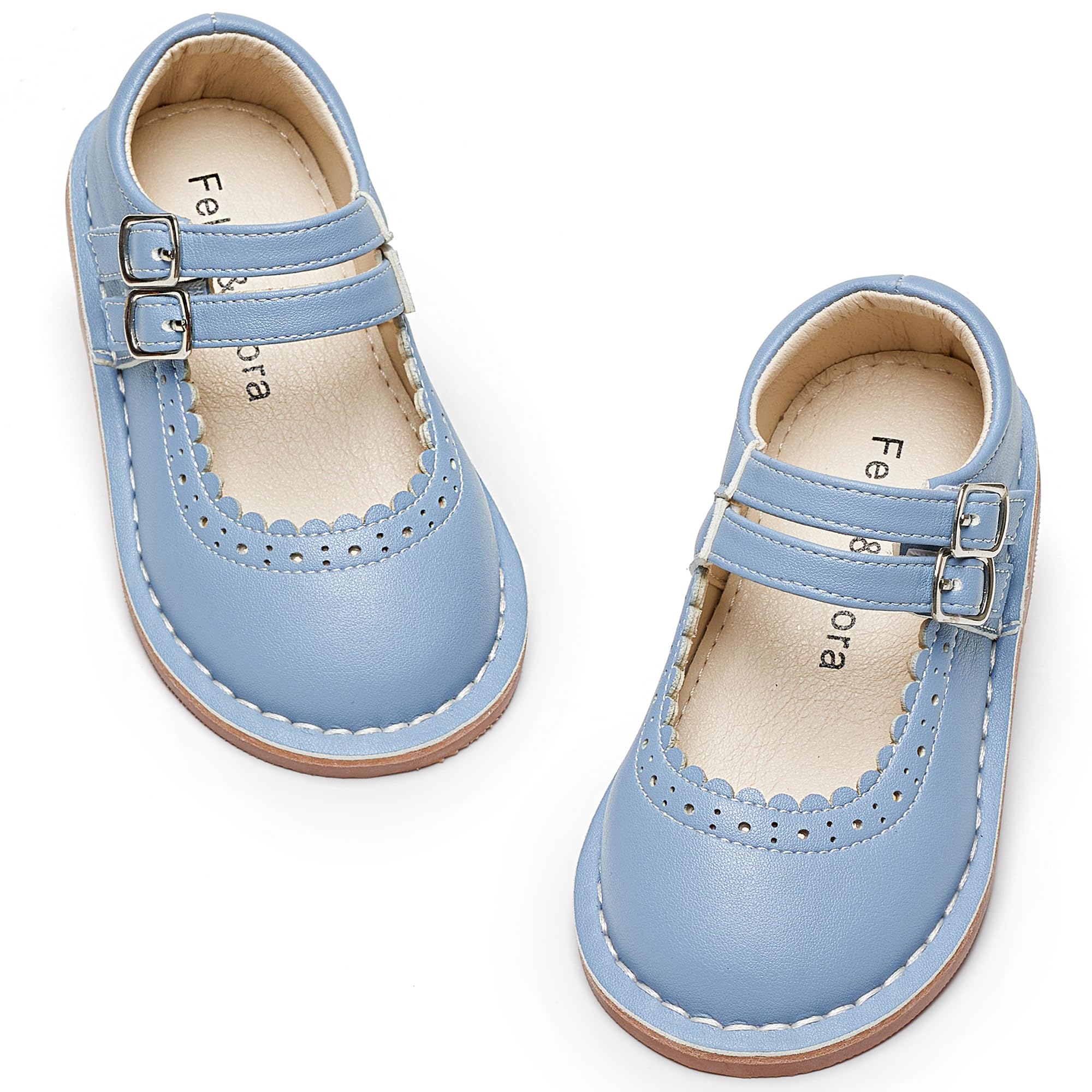Felix &amp; Flora Toddler Little Girl Mary Jane Dress Shoes - Ballet Flats for Easter Flower Girl Party School Shoes.
