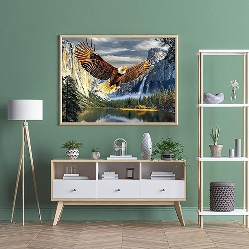 Miniatura 5 de Rompecabezas para adultos de 500 piezas, rompecabezas de águila  Eagle Park, rompecabezas de águilas imposibles, tamaño acabado 20.47 x 14.96