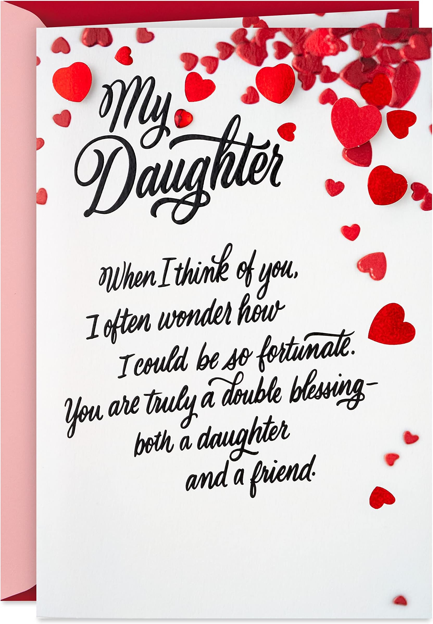Amazon.com : Hallmark Valentines Day Card for Daughter (Daughter and ...