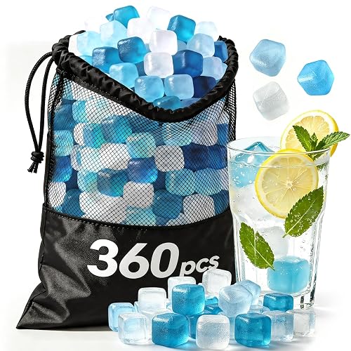 SHENGQIPC Reusable Ice Cubes for Camping, 360 Pack, 12 lbs