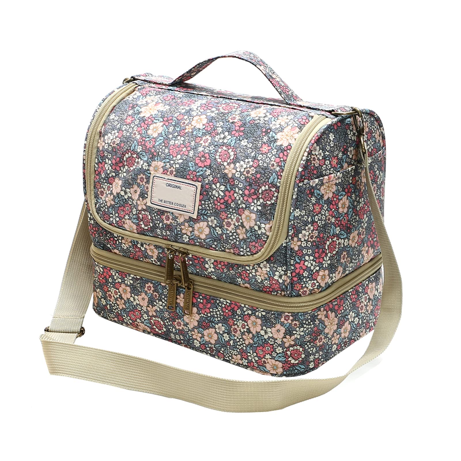 Nanxson Reusable Lunch Tote Bags Insulated Leakproof Lunch Box Cooler Cooling for Adult Men Women for Work/Travel/Picnic/Office (11L,C-Blue)