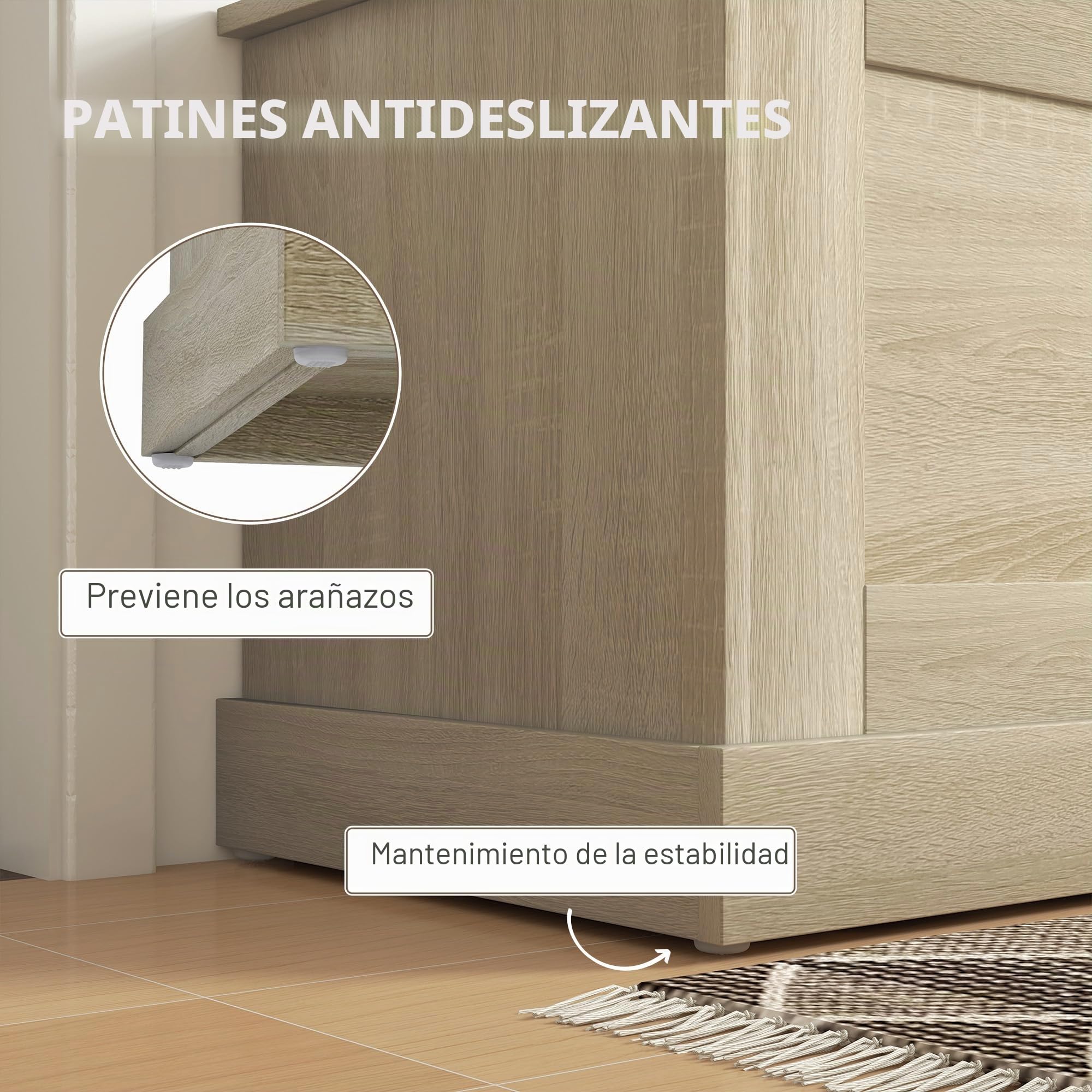 HOMCOM Baúl de almacenamiento, baúl de juguetes de madera, con bisagra de seguridad, para salón, pasillo, 80 x 40 x 45 cm, madera natural