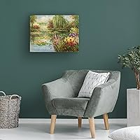 Vista 4 de Trademark Fine Art Obra de lirios de agua por Victor Giton, 14 x 19 pulgadas