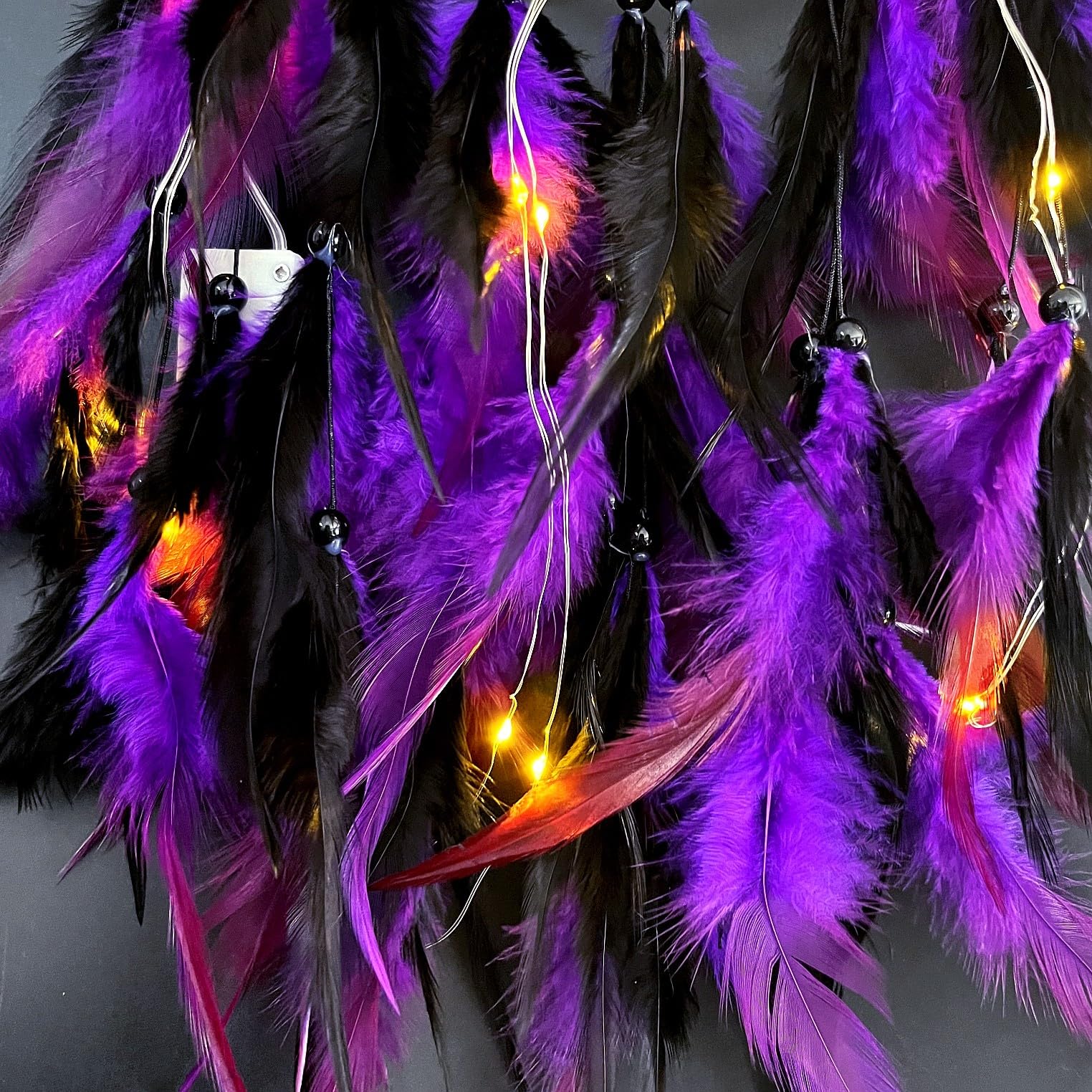 Acchiappasogni In Macramè Naturale Boho Rosa E Arcobaleno Fatto A - Foto 12