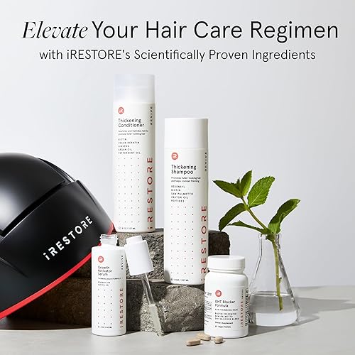 Miniatura 8 de iRESTORE Acondicionador de cabello biotina para cabello seco dañado, bueno para el crecimiento del cabello fino, acondicionador voluminizador y