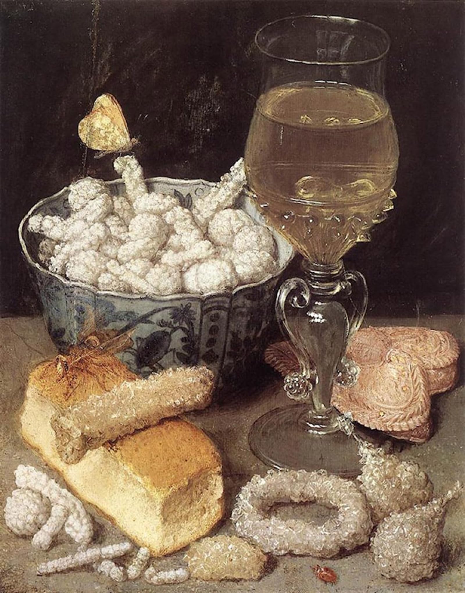 ARTXLXXBN Famous Print Painting Colorful Art Print Still-life with Bread and Confectionary by Georg Flegel Canvas Art Decorations for Home Decor 60x90cm