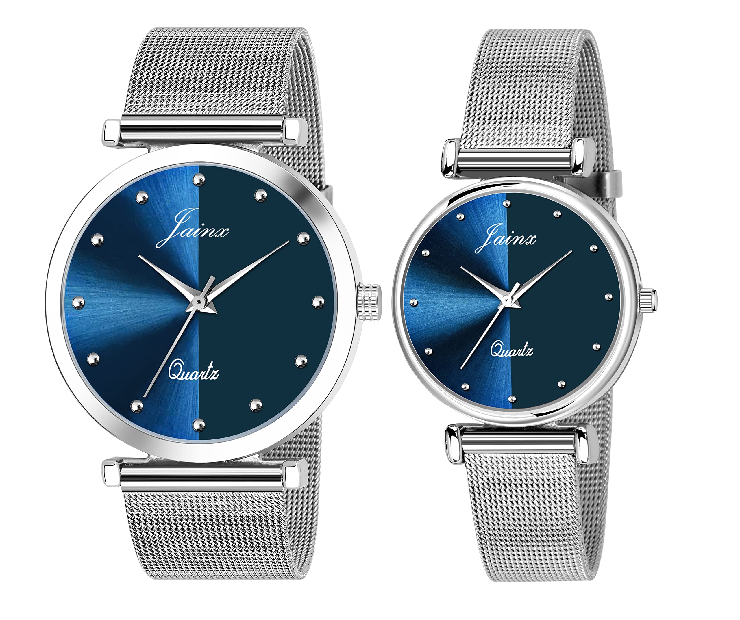jainx Blue Dial Steel Chain Analog Wrist Watch for Couple - JC9402 (B0B84QLHF6) Amazon Price History, Amazon Price Tracker