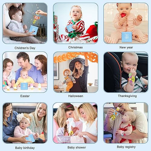 Miniatura 9 de Sonajeros de calcetines para bebés de 0 a 24 meses de animales para bebés de 0 a 24 meses