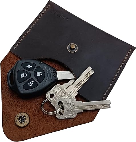 Handmade Business Credit ID Card Case Card holder Pocket Credit Card Holder Slim Wallet Leather front pocket Wallet Coffee