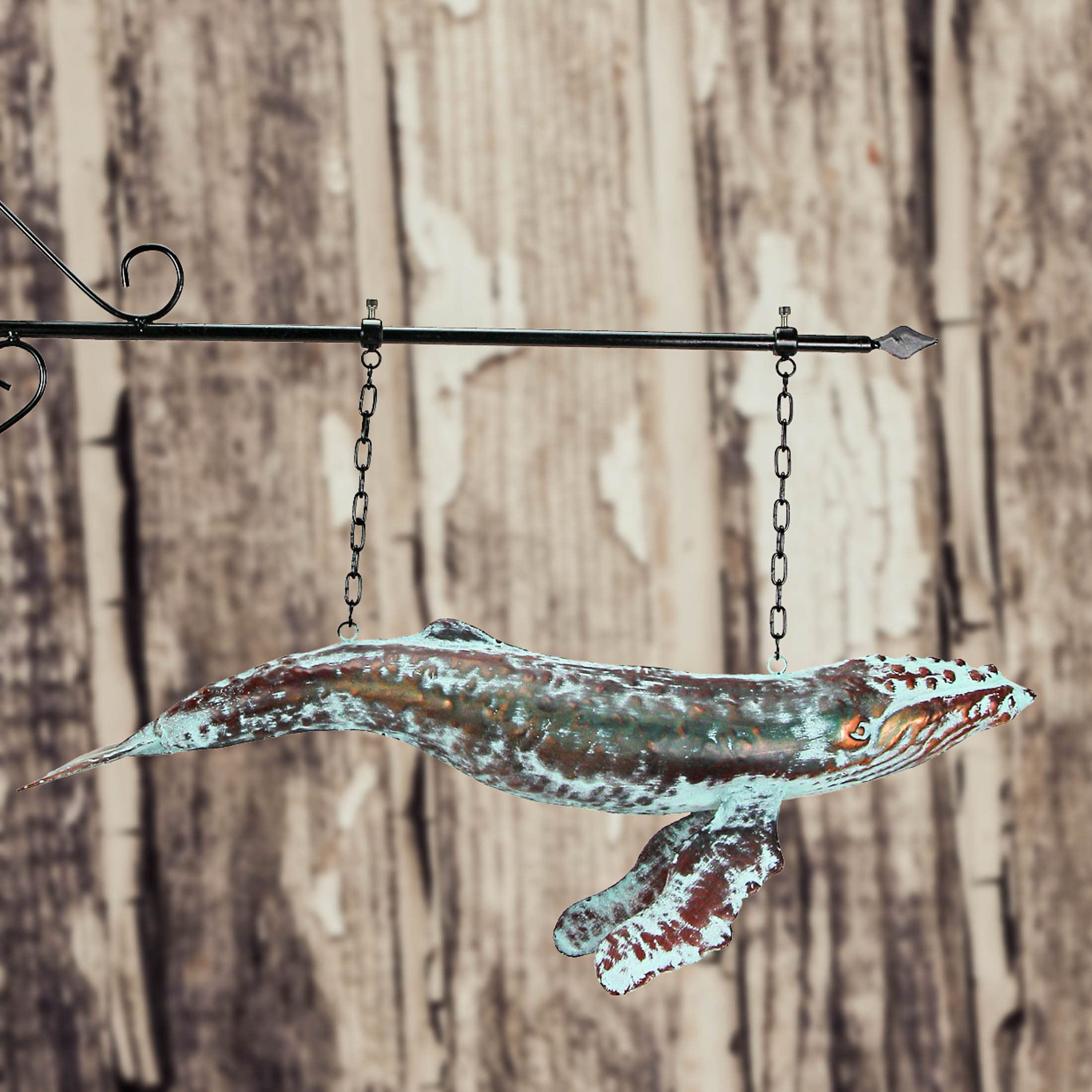 Amazon.com: Metal Verdigris Copper Humpback Whale Wall Bracket