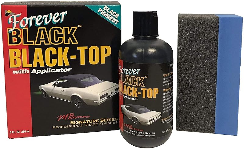 Forever Black Top Gel Forever Car Car Products Gel Preto para Capotas Conversíveis, 236,59 mL