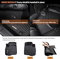 Vista 3 de Alfombrillas para Todo Tipo de Clima y Revestimiento para Maletero para Nissan Rogue 2021-2025 2026 (NO para Sport), Alfombrillas de Coche