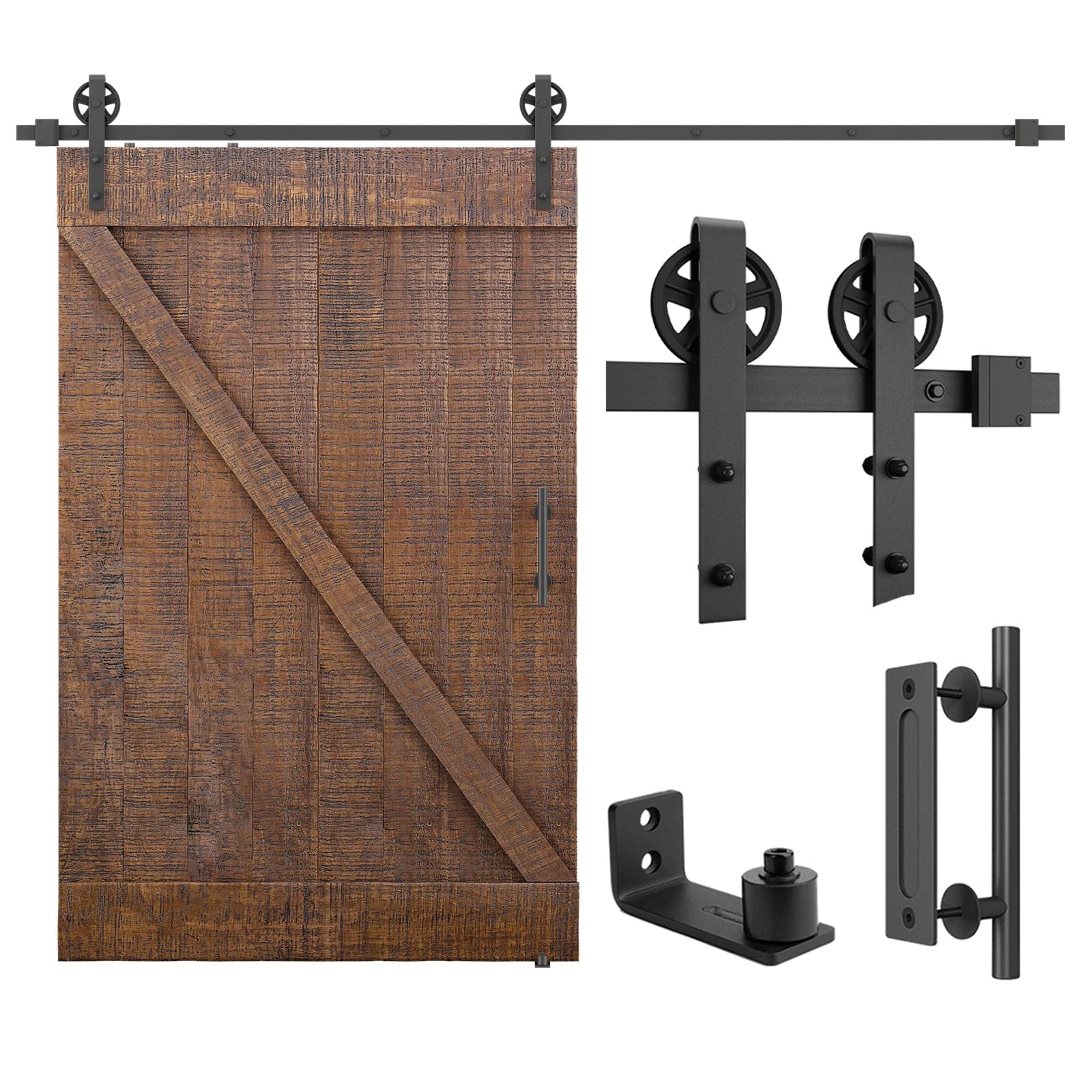 Amazon.com: SMARTSTANDARD 9ft Heavy Duty Sliding Barn Door