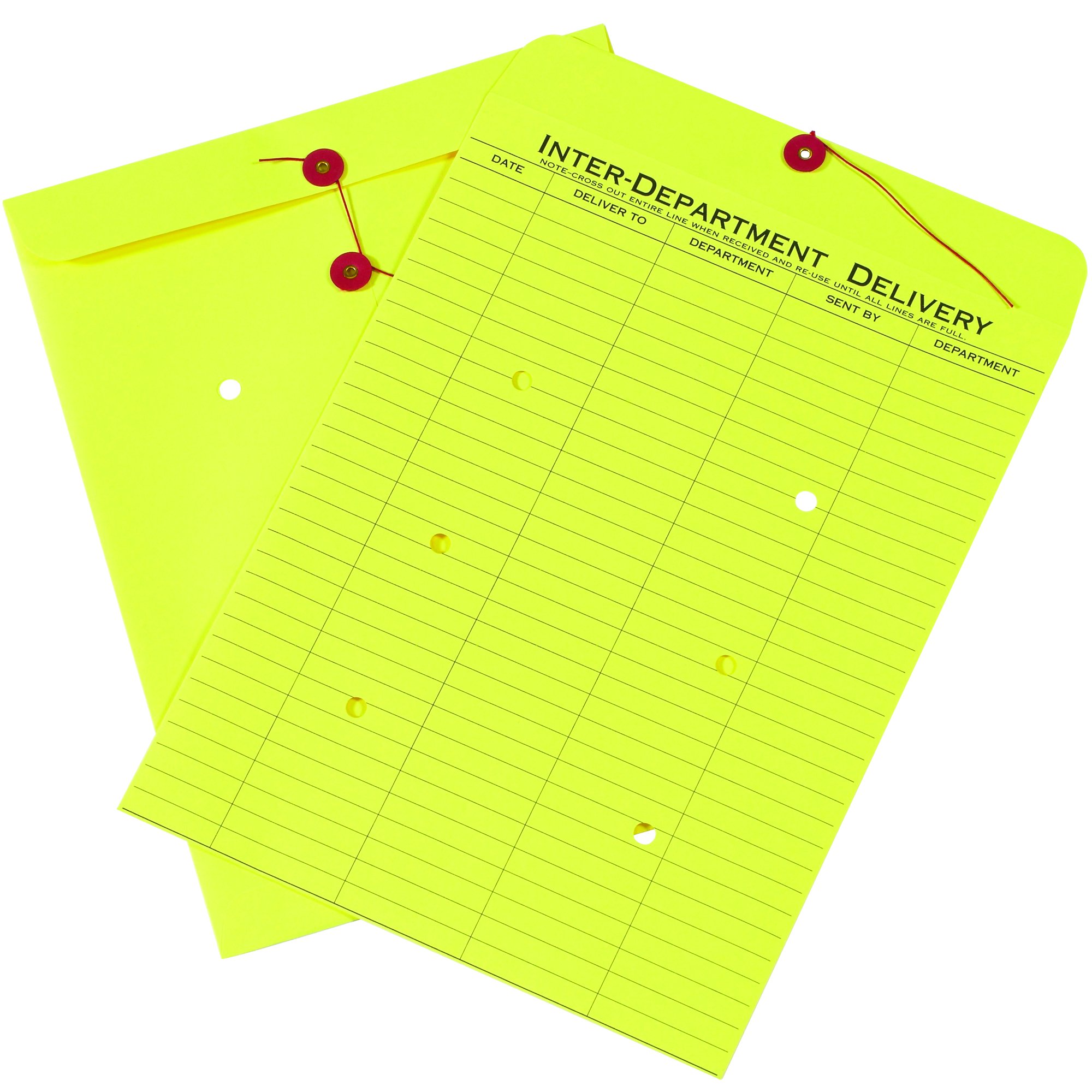 Ship Now Supply SNEN1096 Inter-Department Envelopes, 10" x 13", 10" Width, 13" Length, Yellow (Pack of 100)