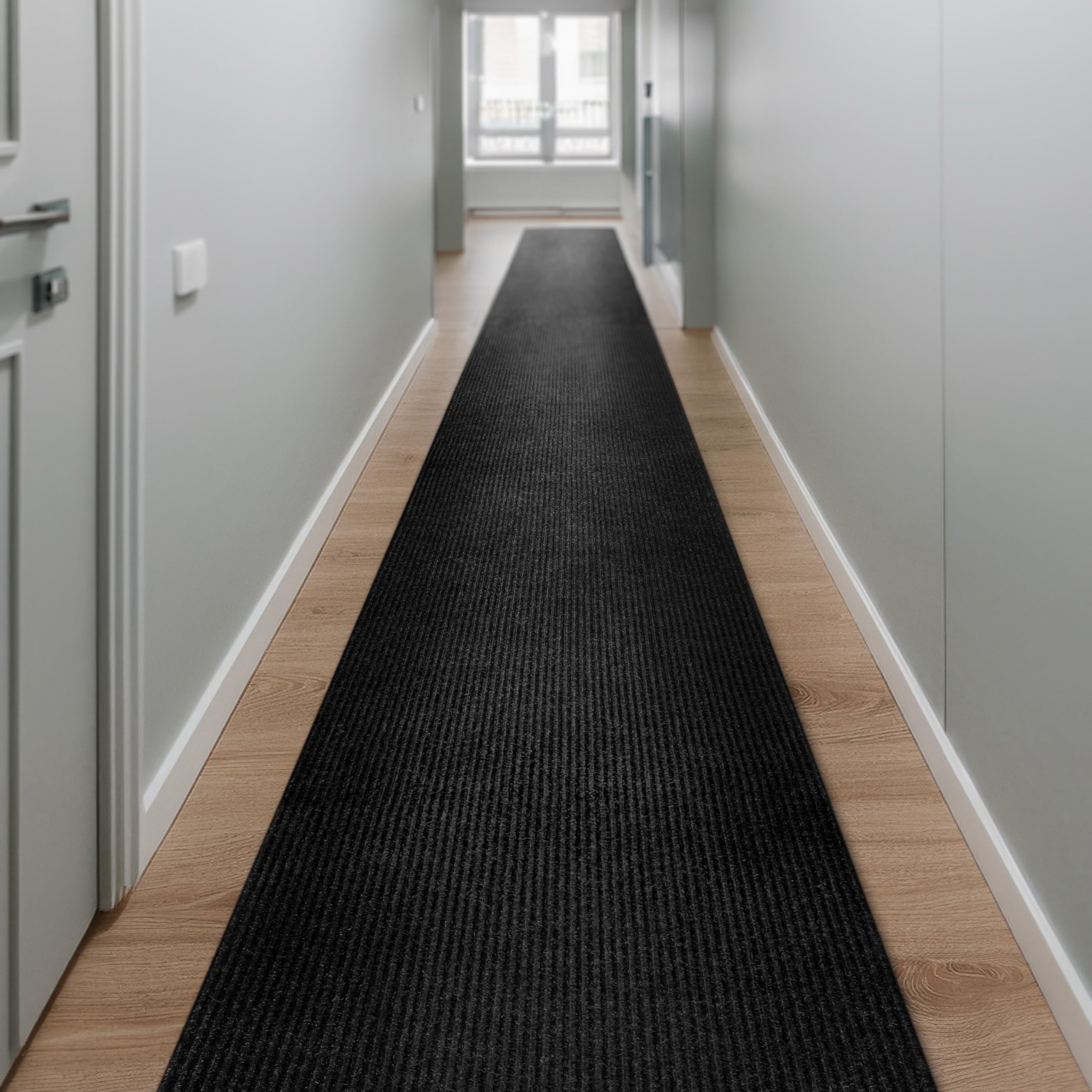 Wecon Home Buhai Läufer, 80 x 200 cm, schwarz