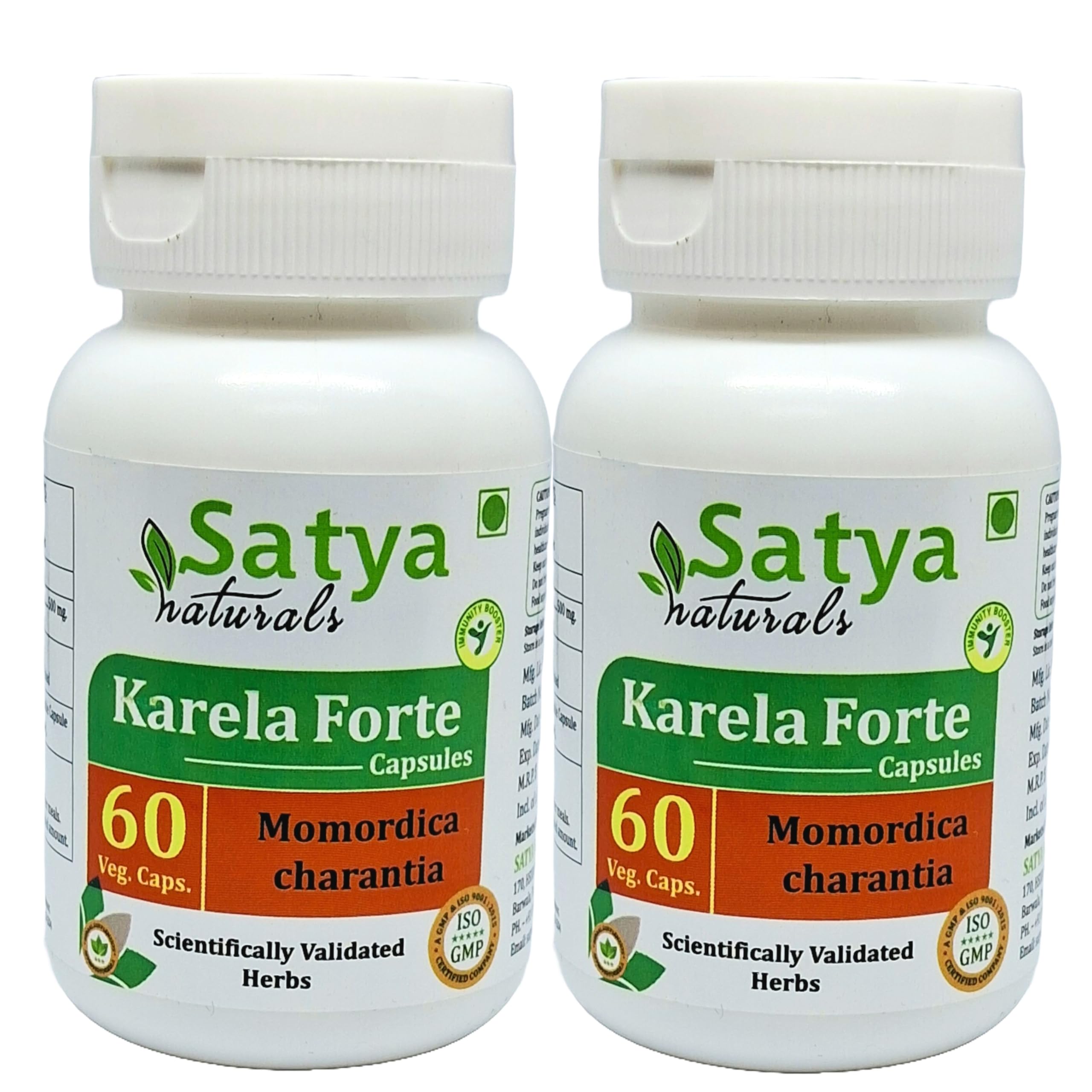Momordica Charantia (Karela, Bitter Melon) Extract Capsules | Highest Potency, 100% Herbal Product | Pack of 60 X 500 mg. Veg. Capsules (Pack of 1 Bottle) — Amazon image 7