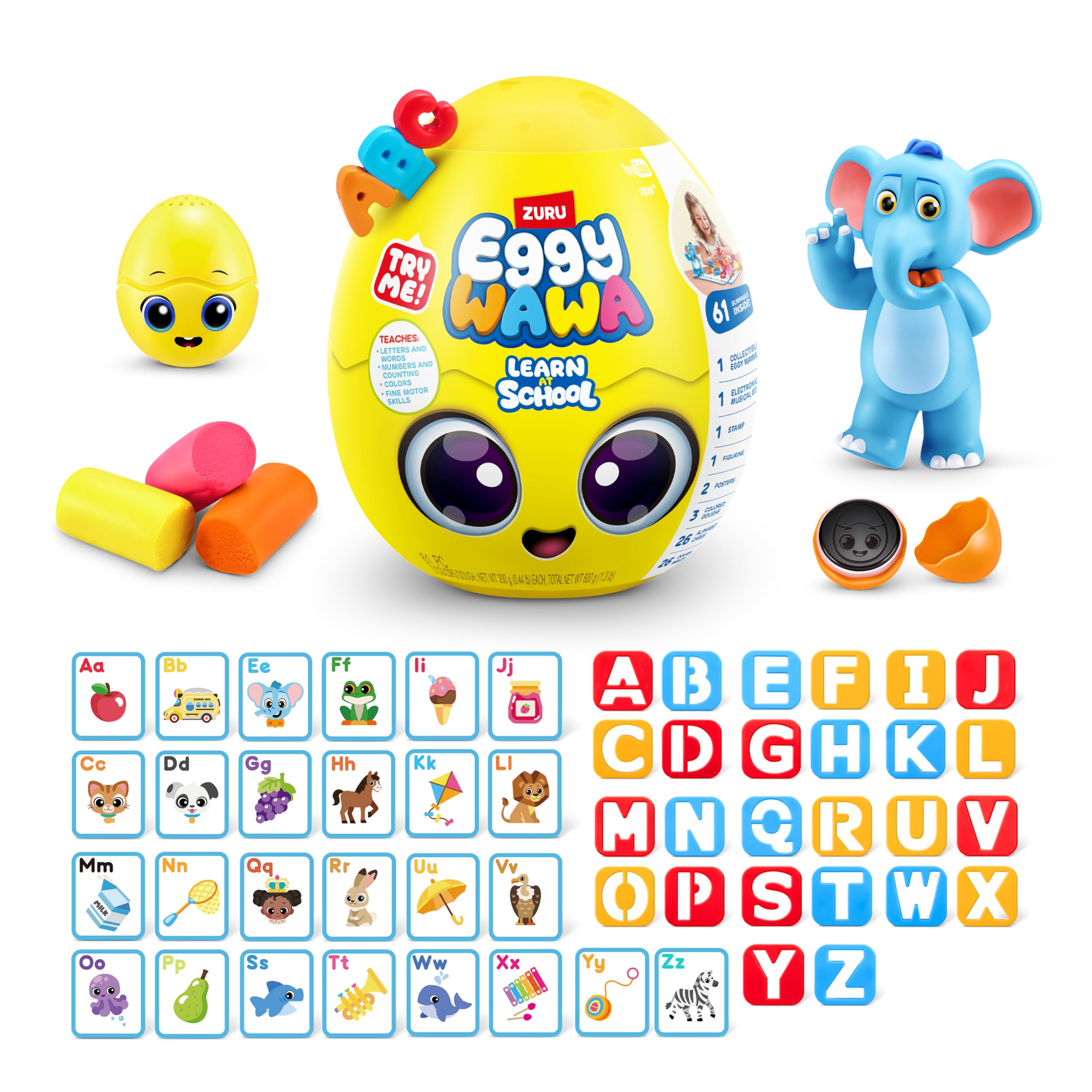 Learn at School by ZURU, Pre-K Interactive Baby and Toddler Learning Toy with Music, Letters, Numbers