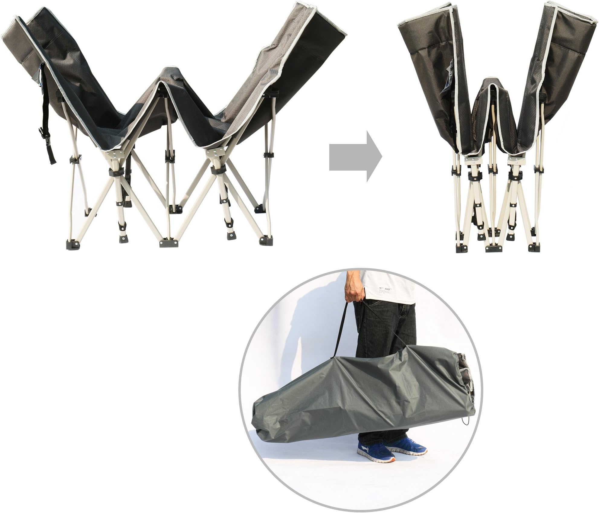 Camping Cot Strong Stable Portable Folding Camping Bed Beach Bed Perfect for Base Camp Hiking and Hunting