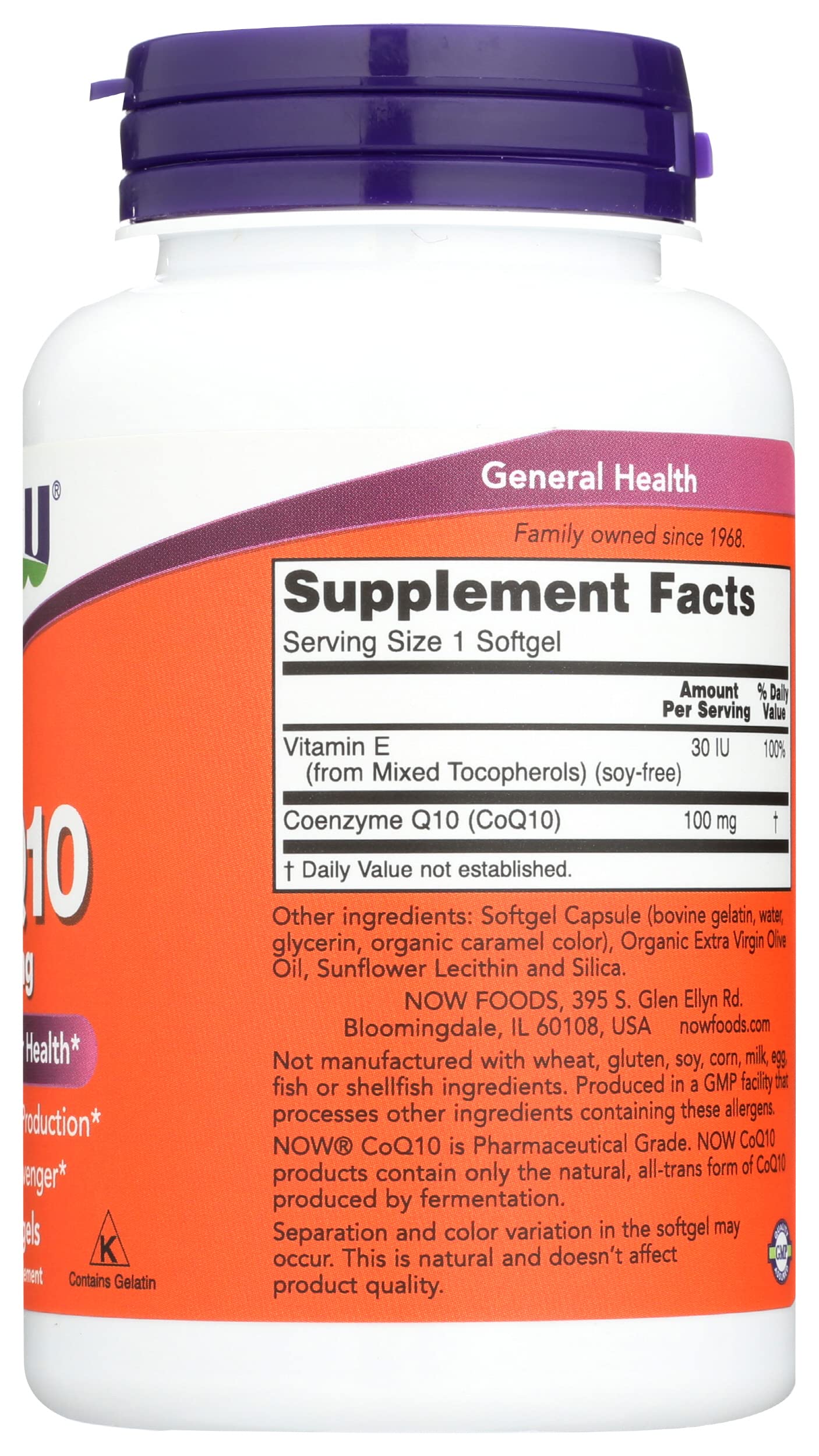 Now Foods CoQ10 100mg Standard - 150 Cápsulas