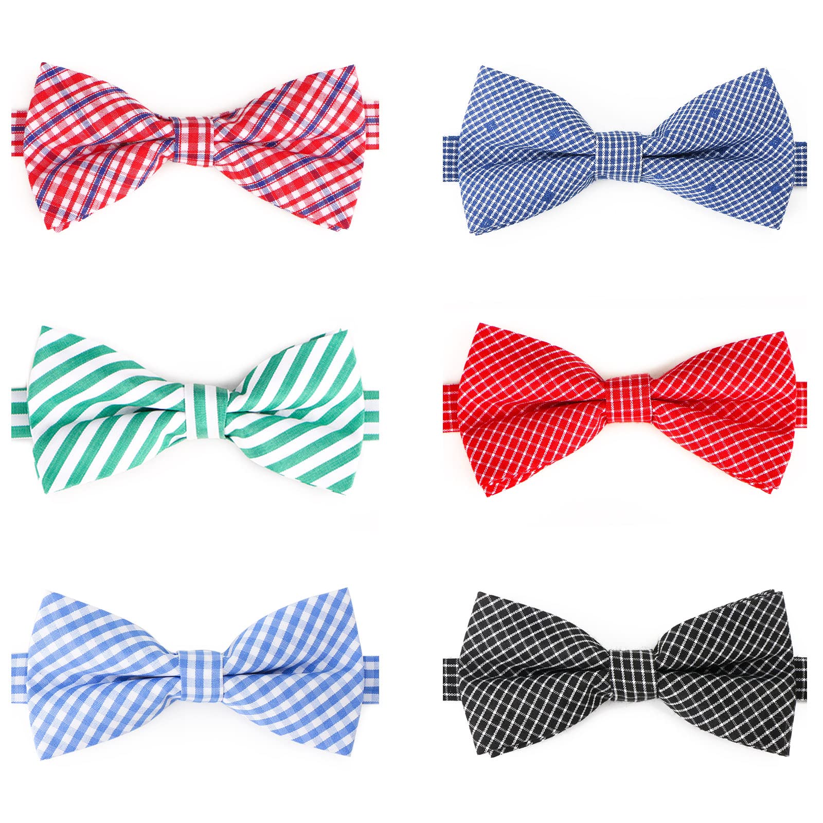 Segarty Dog Bow Tie, 6 PCS Bowties Dog Collar Grooming Bows Bulk Holiday Cat Collar for Pet Puppy Photography Festival Party Neck Wear Gift, Cute and