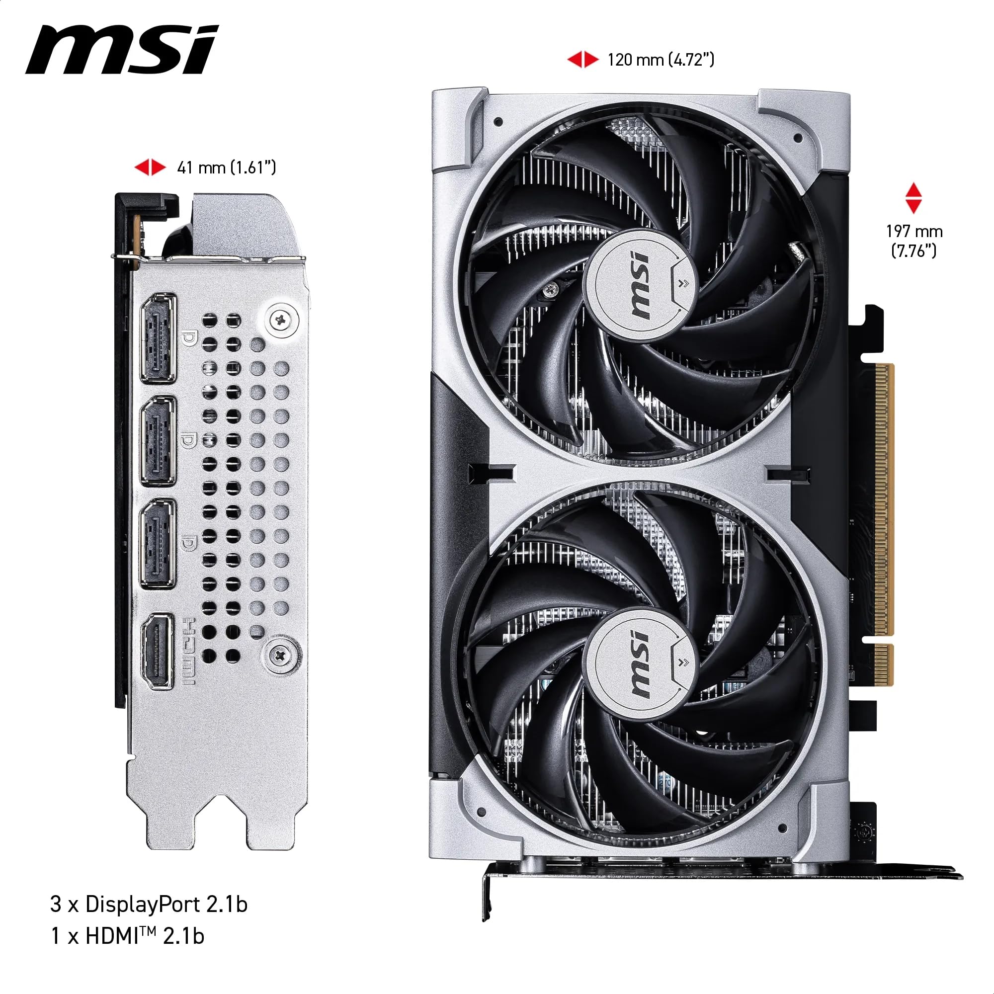 MSI GeForce RTX 5060 VENTUS 2X OC 8GB GDDR7