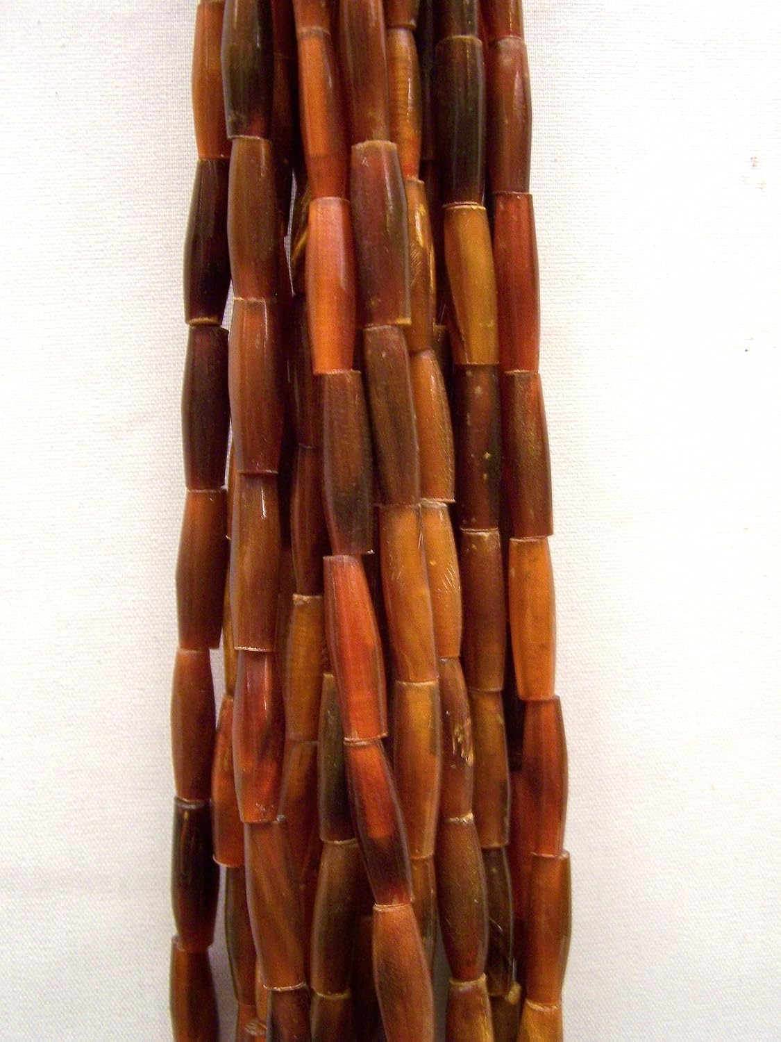 Genuine Natural Bone or Horn Handmade Hairpipe Beads (1-inch / 50 Pieces) (Yellow)