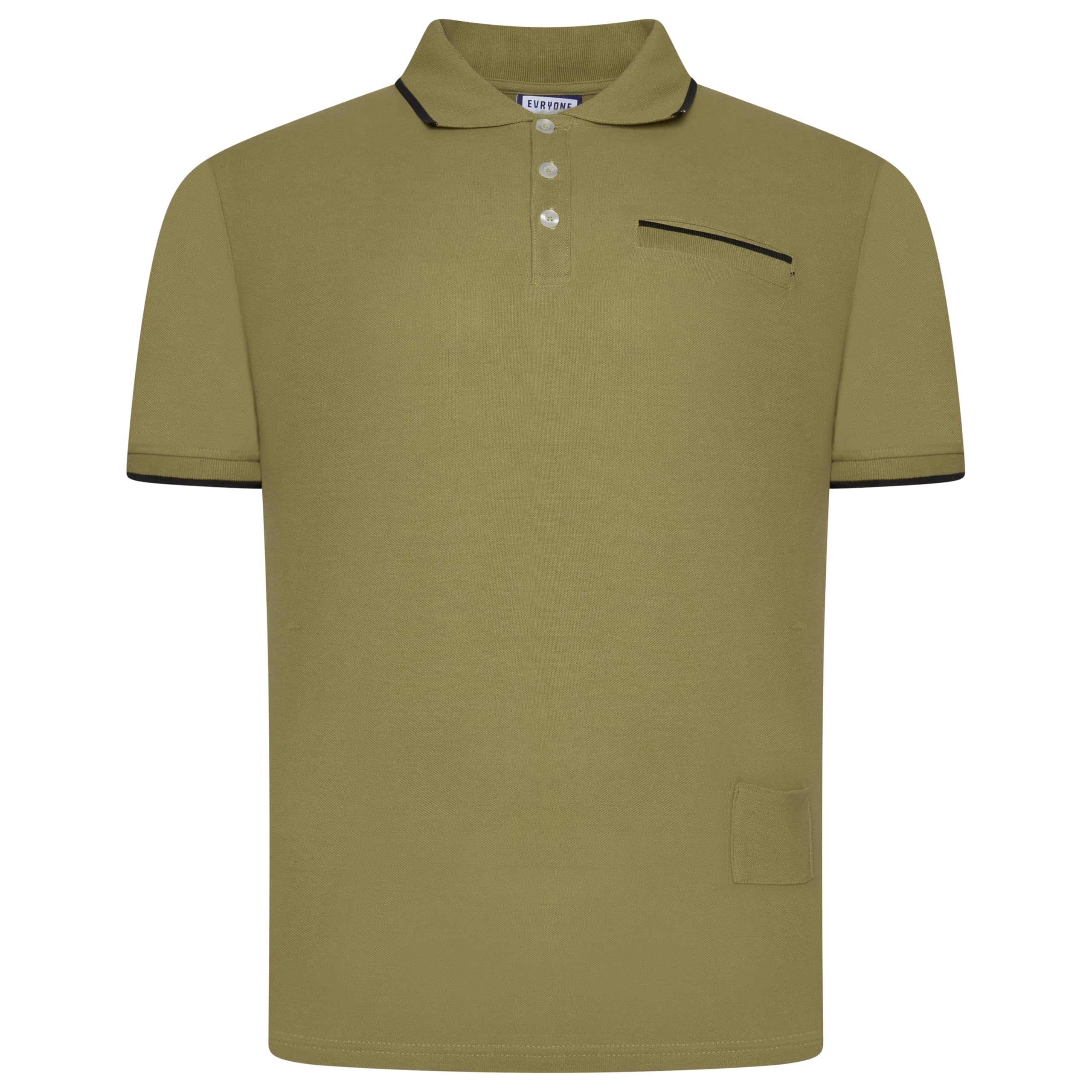 Urban Heritage Mens Contrast Tipped Short Sleeve Polo Shirt (UK, Alpha, S, Regular, Regular, Wheat)