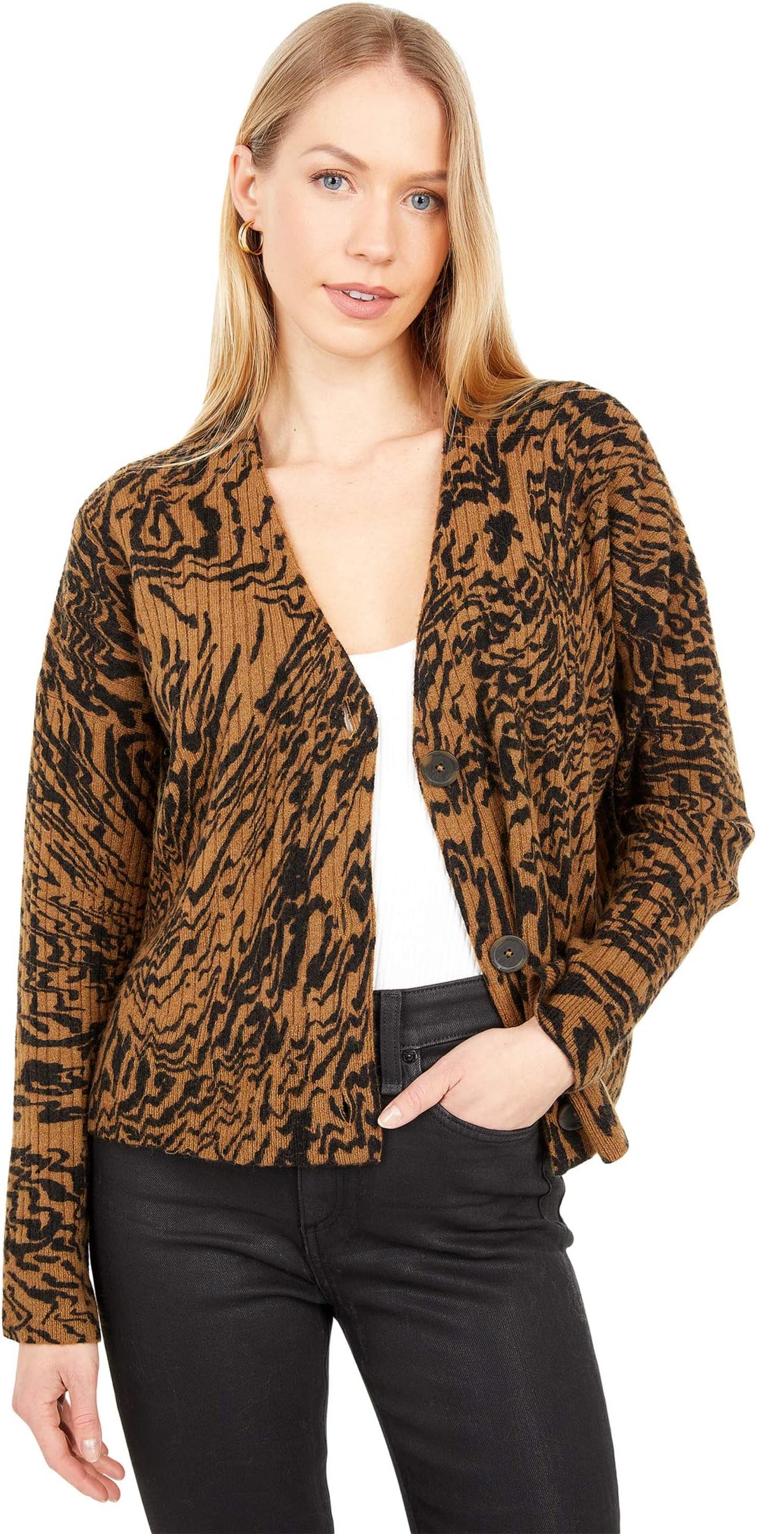 madewell leopard cardigan