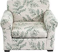 Vista 75 de KRFOONN Fundas elásticas de sofá de 4 piezas para sofás de 3 cojines, funda de sofá estampada con 3 fundas de cojín de asiento separadas, fundas