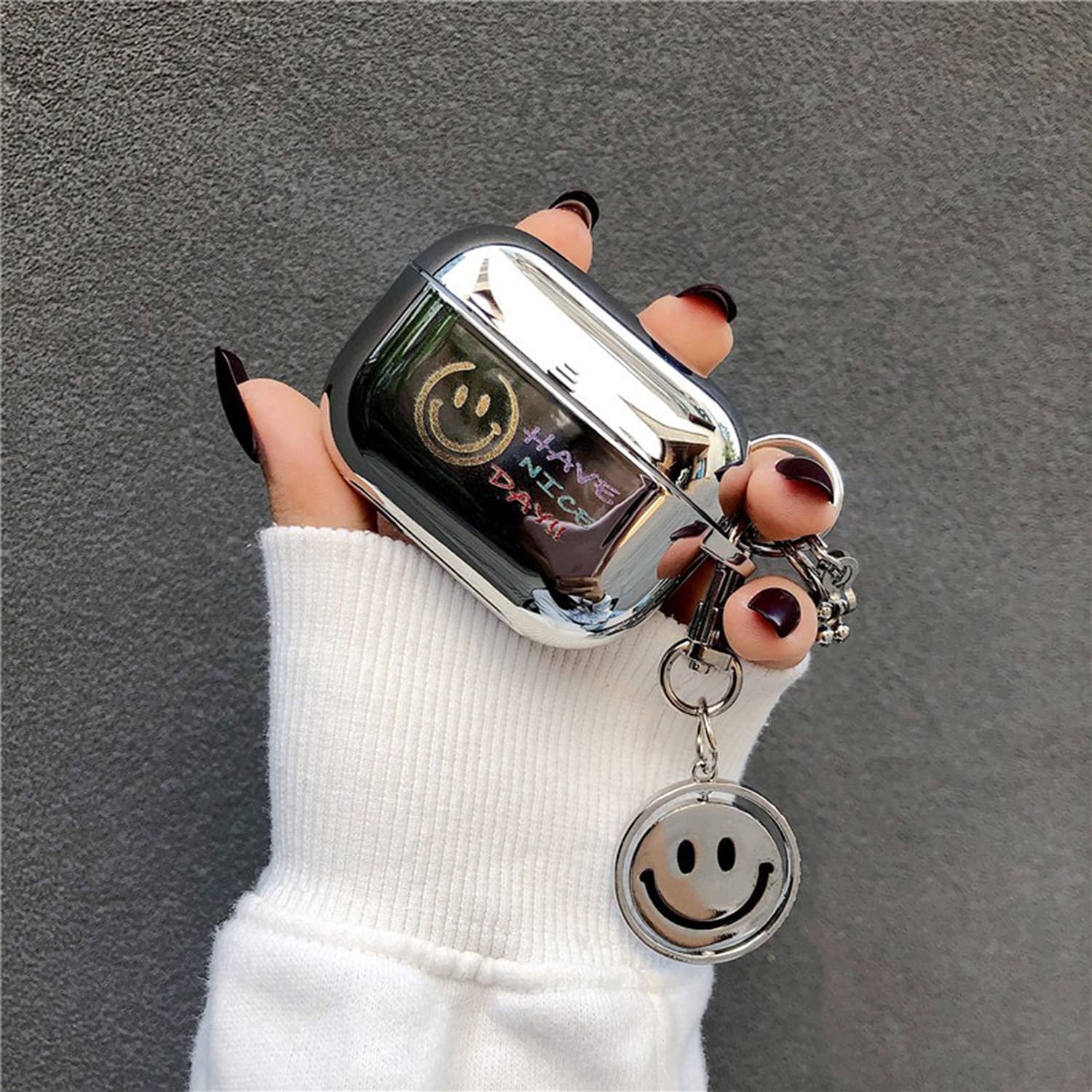 YohokGo Compatible with Airpod Pro Case, Cute Airpods Accessories Protective Cover Case Portable & Shockproof for Women with Keychain Compatible with Airpods Pro Charging Case 2019