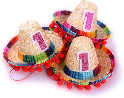 Miniatura 6 de Mini sombrero de fiesta para cupcakes, decoraciones y sombreros para primer cumpleaños