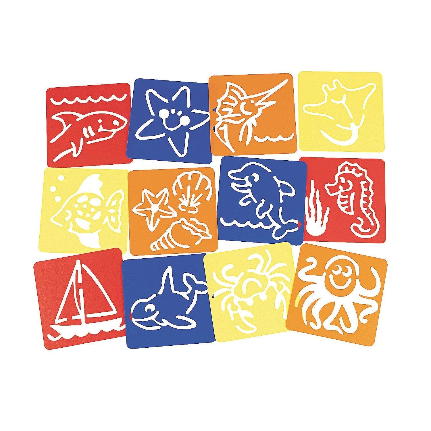 Under the Sea Stencils (12 Pack)