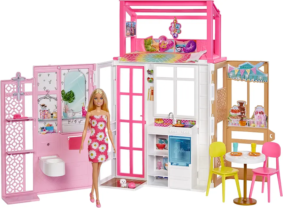 Barbie Estate Casa Glam com boneca, Multicolor