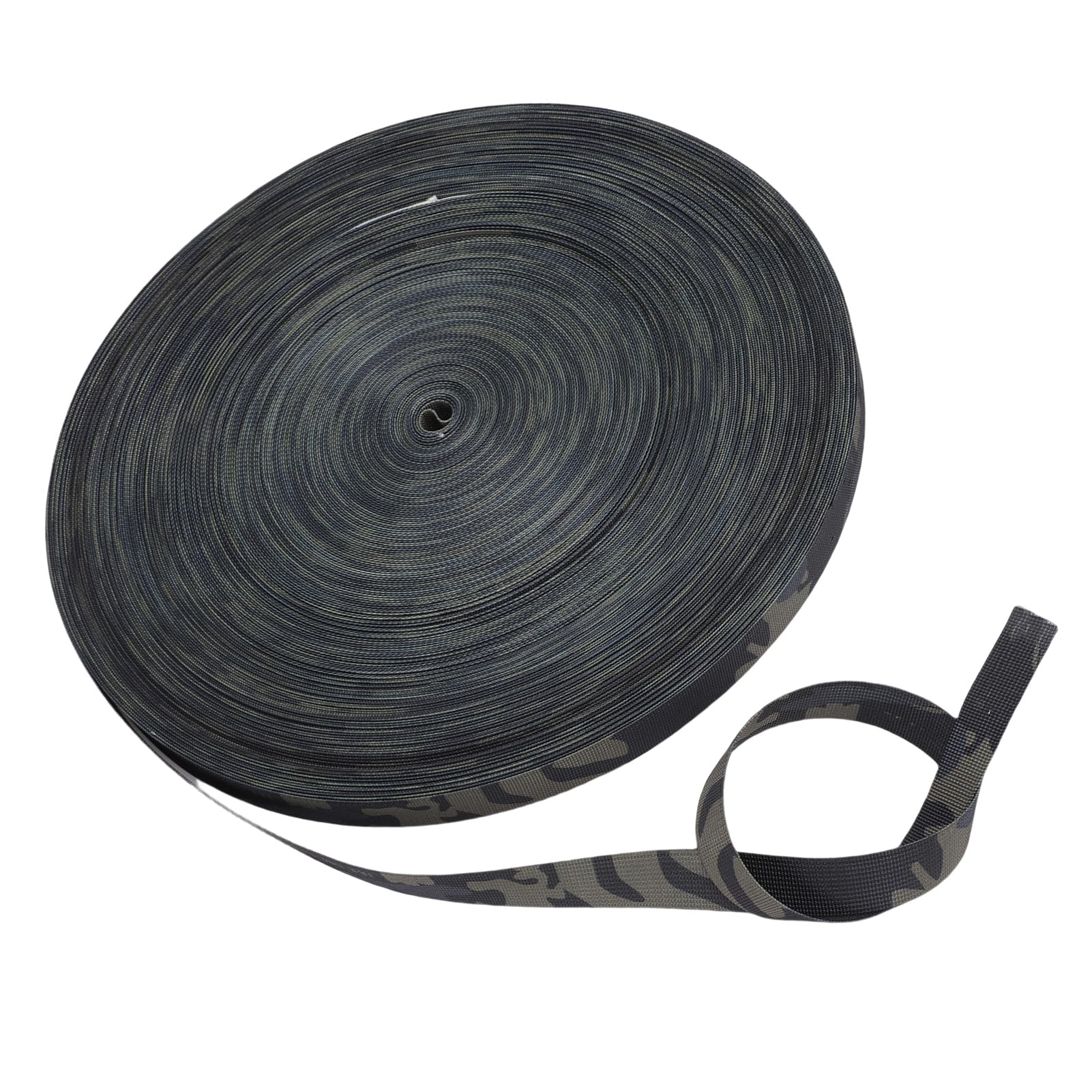 Cocoarm Wstążka w Kolorze Kamuflażowym Syntetyczny Nylonowy Pasek w Kamuflażu 321,5 Stopy X 1 Cal X 1 Mm Wzmocnione Krawędzie Możliwość Prania Możliwość Krojenia na Kokardy Wieniec Rzemiosło Plecak