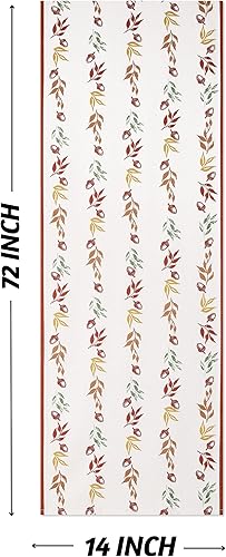 Miniatura 9 de Folkulture Camino de mesa bohemio de 90 pulgadas de largo para decoración de granja, camino de mesa de comedor 100% algodón para decoración de