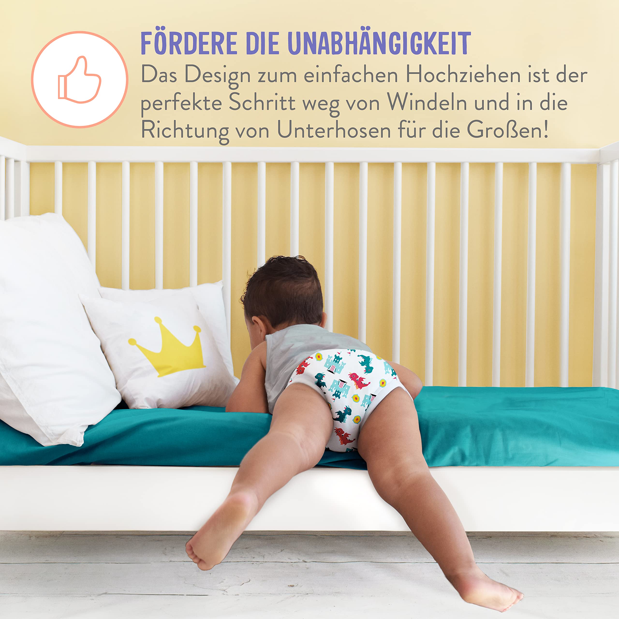 Bambino Mio, Wiederverwendbare Töpfchen-Trainingshose für Jungen und Mädchen, 5er-Packung - 5